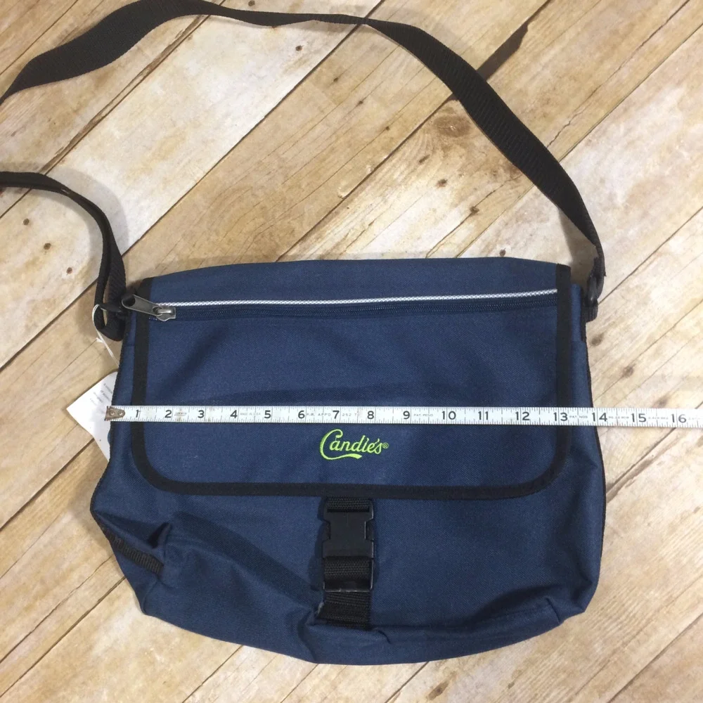 NWT Candies navy messenger bag